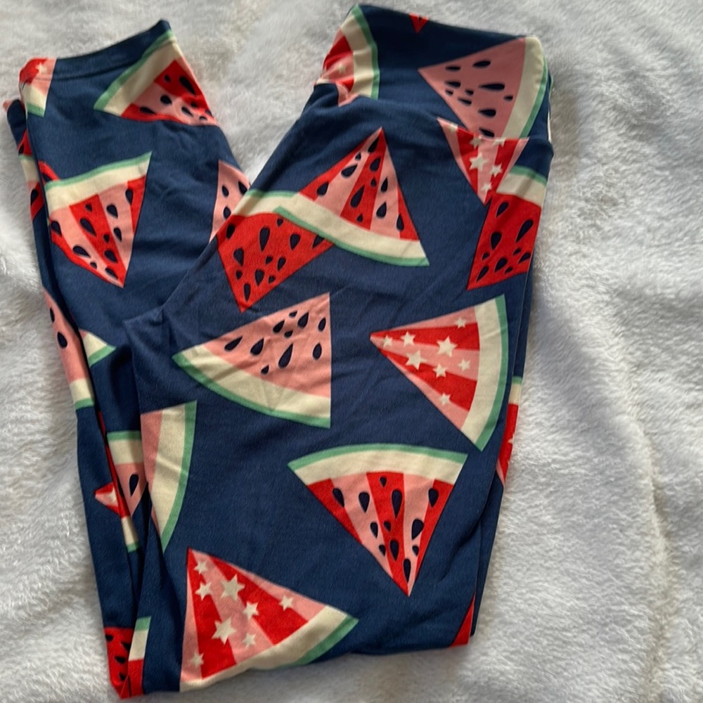 Watermelon lularoe leggings!
